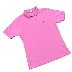 Womens Masters Collection Augusta National 100% Pima Cotton Pink Polo Size Small